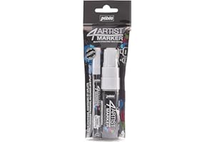 PEBEO Pébéo 580893 4 Artist Marker 2 końcówki aluminiowe 2/8 mm, biały, 21 x 8 x 3 cm