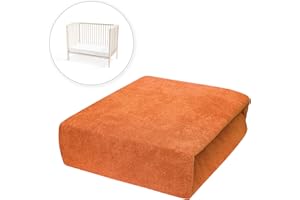 BABY COMFORT Drap-Housse éponge pour Matelas lit bébé 160x70 cm (Orange)
