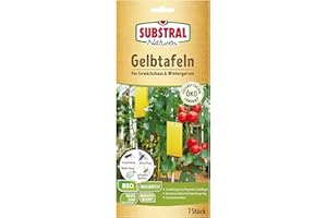 Substral Naturen Gelbtafeln, 7 St. - gegen Weiße Fliege, Minierfliege, geflügelte Blattlaus, etc. in Wintergarten u. Gewächshaus