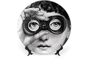 SKYRUG Lina Cavalieri - Piatto decorativo Fornase, da appendere alla parete, con staffa e speciale gancio a molla, stile, 25,4 cm