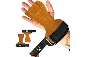 Bullstep - Calleras para Crossfit | Grips Guantes para Dominadas | Cayera Crossfit Cuero | Guantes Calistenia Hombre Mujer | Agarraderas Gym | Protector Manos Gym