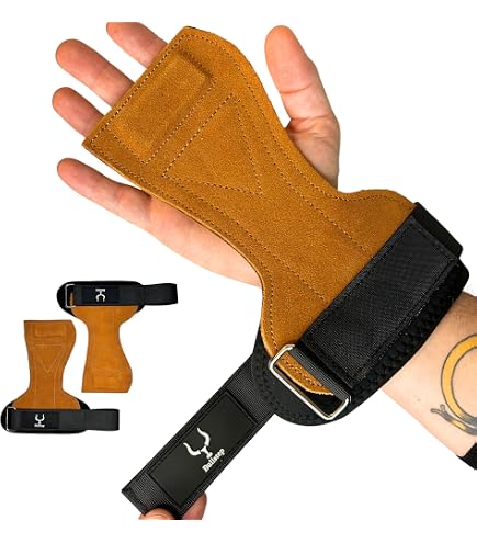 Poignées Gymnastique Enfant Avec Bracelets - Protection Paumes Crossfit, Tractions Et Barre, Rose