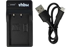 vhbw Chargeur USB Compatible avec Olympus Om-D E-M10, E-M10 II, E-M10 Mark II, E-M10 Mark III caméra, Action-cam - Chargeur, témoin de Charge