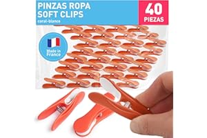 culiclean Clips Suaves (40 Piezas, Coralino-Blanco)