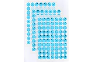 Smiley Stickers BLUE SAD UNHAPPY FACES, 700x STICKER PACK, Educational Face Sticky Coloured “Naughty” Labels For Use By Teachers, Parents, Children/Kids. Self-Adhesive 25 MM Round Circular Sticky Printed Workbook/School Wall Chart/Multi-Purpose