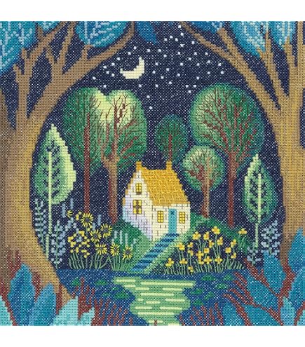 Heritage Kreuzstich-Set 'Darcey (A)' – 26,5x39 Cm, Inkl. Aida-Stoff, DMC-Garn, Nadel & Anleitung