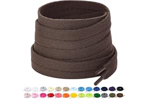 Stepace 2 Paires - Lacets Plats pour Chaussures, Lacets de Remplacement de 8 mm de Qualité Supérieure pour Chaussures de Sport, Chaussures de Ville