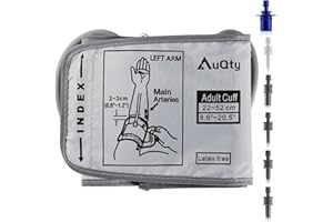 AUQTY Extra Large Blood Pressure Cuff for Big Arms, Suitable for 22-52 CM Circumference (9-21 Inches), Compatible with Other BP Monitors, Replacement Cuff for Adults (Blood Pressure Cuff Only)