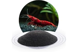 Schicker Mineral Aquariumsand schwarz 10 kg, feiner Aquariumkies mit Epoxidharz ummantelt, kantengerundeter Bodengrund, farbecht, Kies für Süßwasseraquarien & Meerwasseraquarien (0,4-0,8 mm)