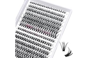 PRO LASHBEAUTY 280 Piezas Pestañas Individuales DIY Pestañas Individuales para Extensiones de Pestañas Racimo de Pestañas Individuales 40+50-D-9-15mix