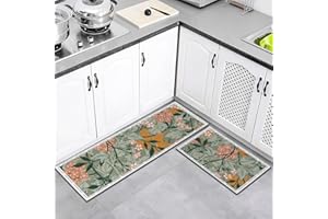 LXTOPN Kitchen Rug, Kitchen Mats Non Slip washable, Anti fatigue kitchen Runner Rug for Kitchen Bedroom
