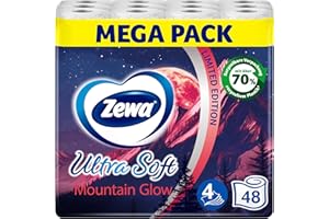 ‎ZEWA Zewa Ultra Soft Limited Edition Toilettenpapier, Großpackung, 3 x 16 Rollen 39113 Hell