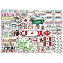 DV DESIGN Feuille D'autocollants A4 En Vinyle Avec Monuments Du