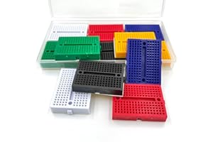 Lewttyer 170 Tie Points Mini Breadboard Kit PCB Prototype verbindingspunten protoboard Lötfreie Steckbrett für Arduino(12pcs