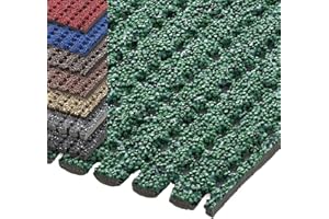 etm® Sicherheitsmatte gegen Glätte | rutschfeste Granulat Beschichtung | deutsches Qualitätsprodukt | 120 cm Breite | viele Farben und Längen (1,5 m Länge, grün)