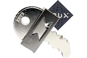 HANAYAMA AND CRUX Hanayama Cast Key III Puzzle – Niveau 6 sur 6 Grandmaster – Puzzle incroyablement difficile – Comprend un autocollant Crux