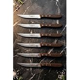 Hand Craft Serisi Setak Et Bı&ccedil;ağı 6 Lı Mutfak Bı&ccedil;ak Restoran Et Steak Bı&ccedil;ak (Mtf-058)