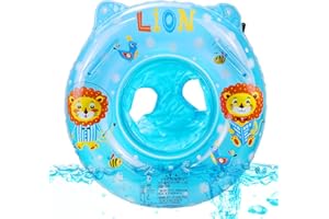 GEWDW Baby Swimming Ring Float, Inflatable Swimming Pool Float with Seat, Baby Swim Seat for 3-36 Months Toddler Children Baby Bath Swimming Float 6-12 Months