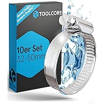 2x Schlauchverbinder Mit Schlauchschellen Für Pool - 32mm X 38mm, Weiß