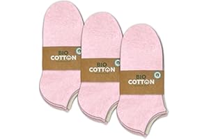 mehrstrumpf 8/12 Paar Kinder 100% Bio-Anbau Sneaker Socken Jungen & Mädchen ohne Naht (Modell: Biolivia)