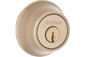 Kwikset 660 5 RCAL RCS Single Cylinder Deadbolt, Antique Brass by Kwikset
