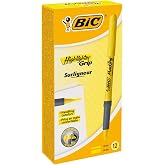 Brite Liner Grip Highlighter, Chisel Tip, Fluorescent Yellow Ink, 12/Pk