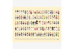 LA MAJORETTE A MOUSTACHE La Majorette À Moustache - Affiche Vestiaire du Sport Français - 50 cm x 70 cm - Livrée dans Un Tube Protecteur en Carton (53 cm x 6 cm)