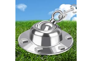 Highland Farms Select 360° Swivel Dog Tie Out Stake Dog Anchor - Heavy Duty Rust Proof Dog Yard Stake Holds 1000Lbs of Pull Force for Yard Camping Outdoor