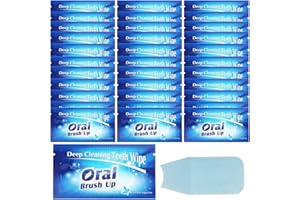 YAUN UYA 100 piezas desechables para limpiar los dedos orales, herramientas de limpieza de dientes, tiras blanqueadoras para tratamientos de limpieza profunda oral (100)