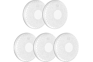 Aroha Safety Pro Rilevatore Di Fumo E Monossido Di Carbonio - Batteria Da 10 Anni - Allarme Antincendio & Rilevatore Monossido Di Carbonio - 5 pezzi