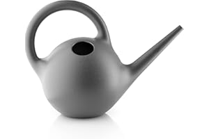 ‎EVA SOLO EVA SOLO | Globe Gießkanne 2,5l Dunkelgrau | Praktisches Design mit großer Öffnung zum Auffüllen | Dark Grey