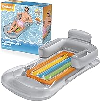 INTEX 58868EU - Aufblasbare Schwimmliege Recliner Lounge, 71 x 53 