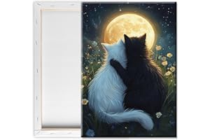 Pavemlo Peinture Par Numero Adulte Avec Cadre Chat - 20x30cm Paint By Numbers, Kit Artistique Facile Pour Débutants Parfait Pour La Décoration Intérieure Et Les Cadeaux Créatifs