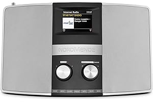 NORDMENDE Technisat 78-3002-00 Radio Internetowe DAB+, Czarny/Srebrny, 20 W