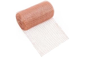 EILYGK Anti Schneckenzaun Kupfernetz 12.7cm*6m, Kupferband Gegen Schnecken Hochbeet, Schneckenzaun Metall für Blockieren von Eintrittspunkten, Shneckenschutz für Garten, Nacktschnecken, Mäuse Abwehr