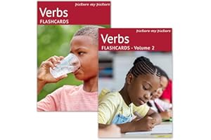 PICTURE MY PICTURE Flash Card sui Verbi Volume 1 e 2. 80 Schede Fotografiche Educative su Azioni e Sviluppo del Linguaggio. Materiali per logopedia, materiali ESL