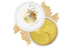 ‎VICTORIA BEAUTY Victoria Beauty 60 Pads Kollagen Augenpads gegen Augenringe, Tränensäcke und Schwellungen kühlend, 24K Gold Kollagenaugenmaske, Collagen Under Eye Patches, Мindern Falten und müde Augen
