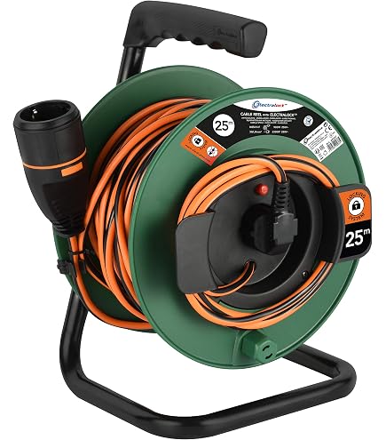 AVVOLGICAVO PROLUNGA CORRENTE ELETTRICA 220W L 15 METRI 4 PRESA SCHUKO