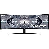 Samsung Odyssey G9 Curved Gaming Monitor, 49 Inch, 240hz, 1000R, 1ms, 1440p, Black White