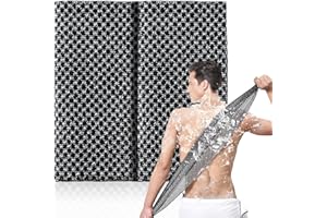 ANWEIXUE 2 Pcs Japanese Exfoliating Shower Towel - Antibacterial, Multi - use for Scrubbing, Lathering and Dead Skin Removal, Ideal for Sensitive Skin Adults