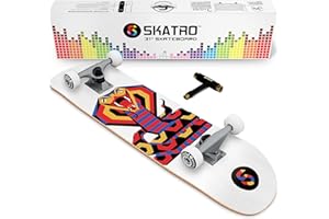 Skatro - Pro Skateboard, 78,7 cm, komplettes Skateboard, Alter: Erwachsene, Jungen, Mädchen, Anfänger und Kinder.