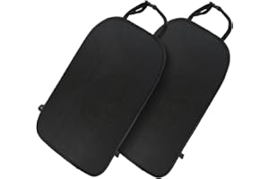 tekenewbse 2 Pieza Protector Asiento Coche Respaldo, Impermeable Trasero Coche Oxford Kick Mats Protección Fundas para Niños y Bebe, Protector Silla Coche Bebe Asiento Delantero