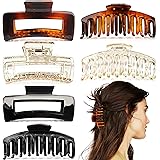 MiDoDo 6 Pezzi Mollettoni per Capelli Donna Grandi Ciappo per Capelli Antiscivolo Grande Clip per Capelli da Donna con Artigl