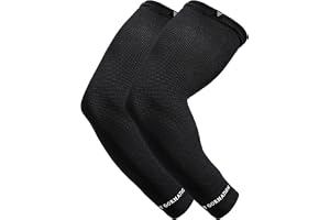 GORNATION Elastiska Arm Sleeves för Träning, Kompressionsärmar för Män & Kvinnor, Armbågsstöd för Cykling, Styrketräning & CrossFit, Öka Stabilitet & Prestanda på Gymmet, 1 par