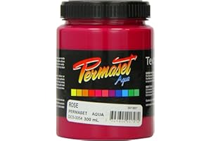 Permaset Aqua Standard 300ml Rose - Screen Printing Ink for Fabric - Ideal Screen Printing Kit for Home Office, Starter Kit, Fabric Paint, Screen Printer and other Fabric Ink