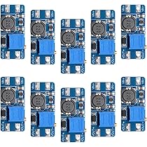 Greluma 6 pezzi MP1584EN Convertitore buck step down regolabile DC-DC da 4,5-28V a 0,8-20V Modulo regolatore di tensione di alimentazione da 24 V a 12V 9 V 5 V 3 V