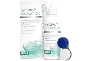 ‎EYE CARE COMPANY Eye.care Hard Comfort Contact Lenses Liquid - For All Hard Contact Lenses - Premium 100 ml Care Product for Storage, Cleaning, Disinfection and Rinsing