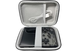 TRIPHKAR Custodia per RG35XX / RG35XX Plus Console, Rigida Borsa Protettive Portatile per Hard Disk Esterno 2.5'', Cavi e Accessori (Solo Case)