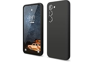 elago Etui z płynnego silikonu premium kompatybilne z Samsung Galaxy S23, ochrona całej obudowy – 4-warstwowe, odporne na wstrząsy etui na telefon, miękka wyściółka z mikrofibry (czarne)