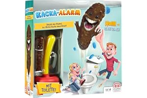 Mattel Games FWW30 - Kacka Alarm lustiges Kinderspiel geeignet für 2-4 Spieler, Spieldauer ca. 15 Minuten, Kinderspiele ab 5 Jahren
